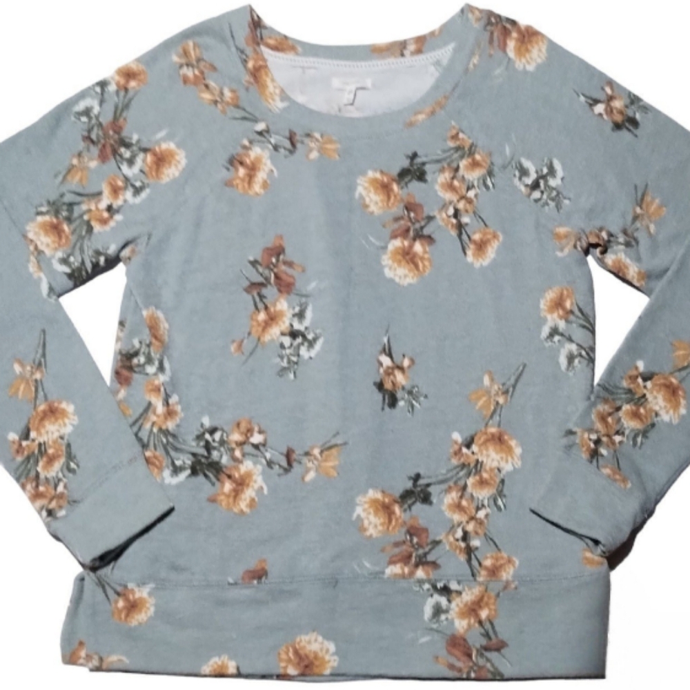 ◾LIKE NEW◾WOMEN'S (SIZE M) MAURICES CREWNECK FLORAL SWEATER